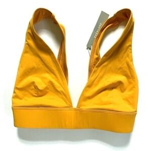 New Everlane Triangle Bikini Top Swimwear Yellow